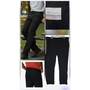 Columbia‎ Hiking Pants Rapid Rivers Mens Size 40x30 Black UVA/UVB Stretch Gusset